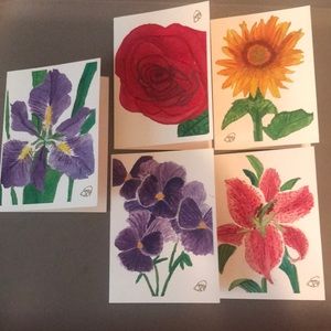 Water Color Gift Cards W/ Box